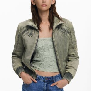 Kort jack met tailleband - BLACK - S