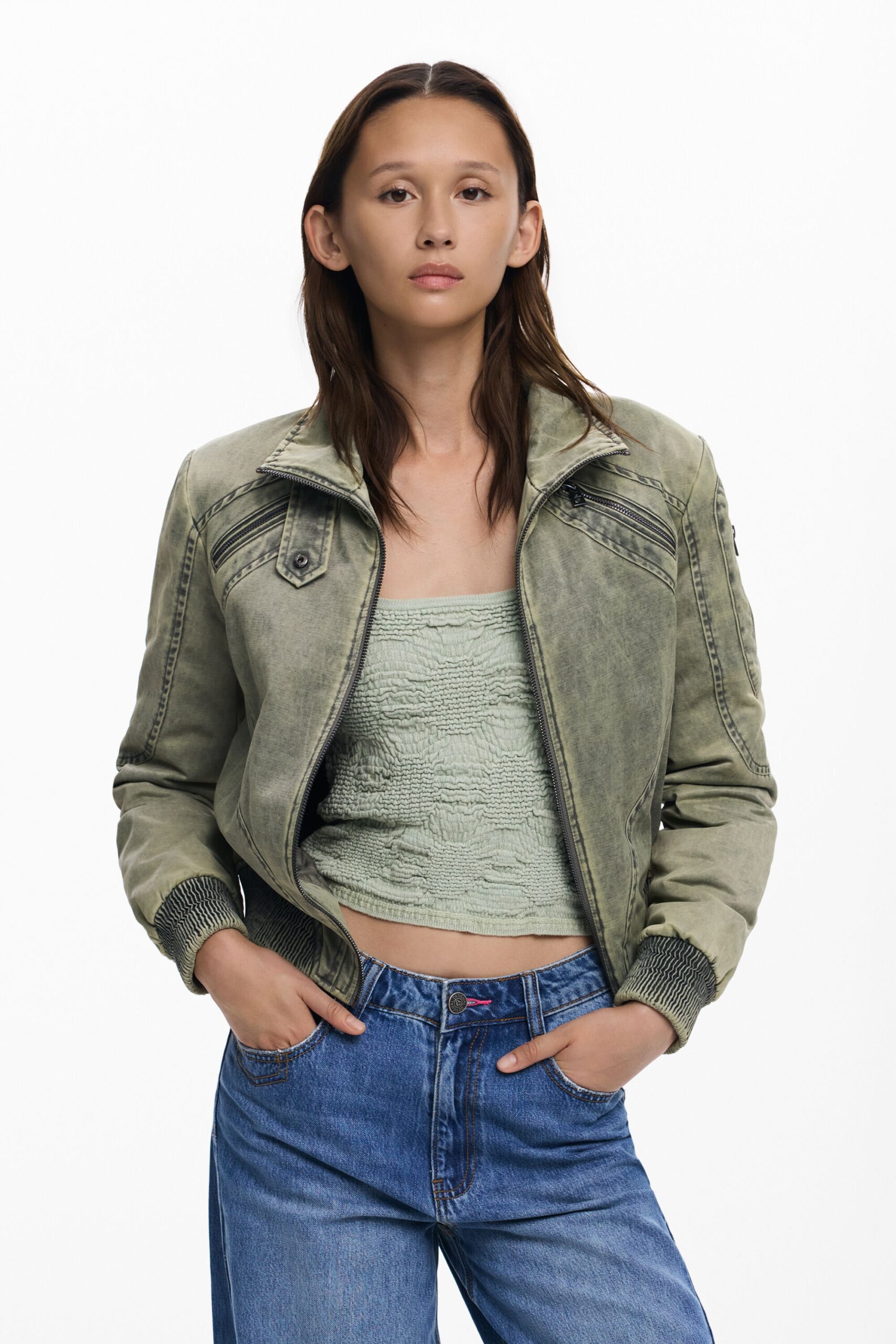 Kort jack met tailleband - BLACK - S 1 Kort jack met tailleband - BLACK - S