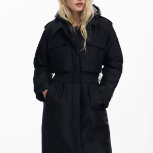 Hybride gewatteerde jas - BLACK - M