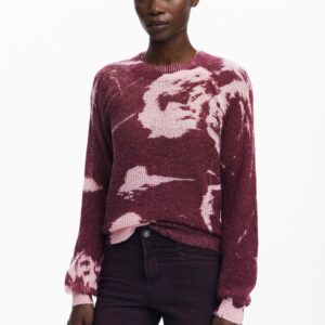 Arty-textuur trui - RED - L