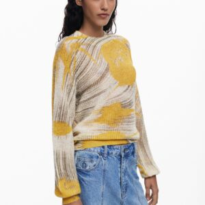 Arty-textuur trui - YELLOW - XL