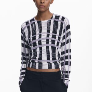 Mikado gestreepte trui - BLACK - XL