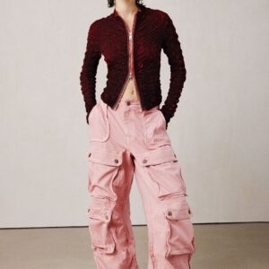 Studio cargobroek lang - RED - XL