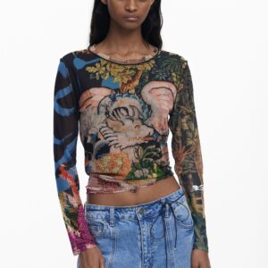T-shirt ontworpen door Mr. Christian Lacroix - BLUE - L
