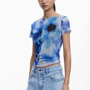 Geribd tule T-shirt - BLUE - L