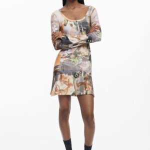 Jurk met uitsnijdingen - BLACK - S