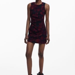 Gerimpelde pichi-jurk - RED - XL