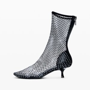 Strass sandalen - BLACK - 36