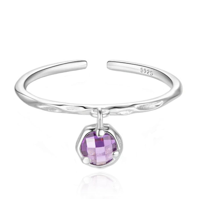 Chique Elenza Zilveren Ring met Roze Kristal - Subtiele Luxe voor Dames