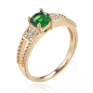 Cilla Jewels Damesring met Groene Zirkonia-19mm