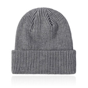 Dames Muts Beanie geribbeld - Grijs
