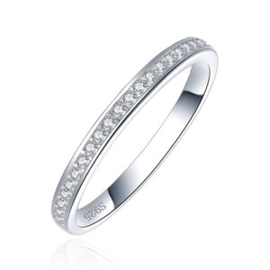 Elenza Sterling .925 Zilveren Ring met Zirkonia&apos;s-16mm