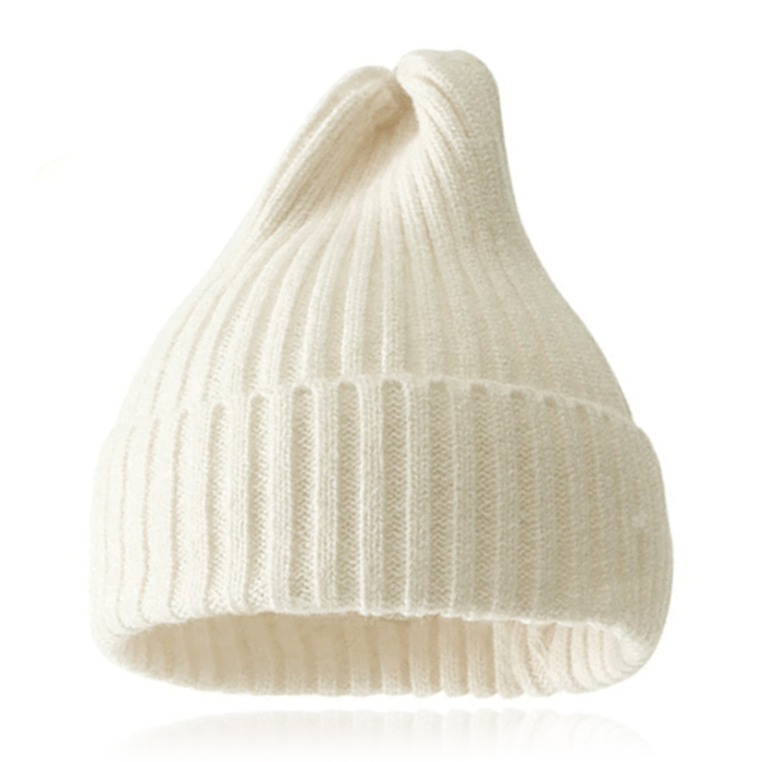 Grof gebreide Beanie Muts Creme - Ruim model 1 Grof gebreide Beanie Muts Creme - Ruim model