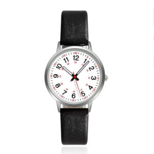 Klassiek zwart horloge met minimalistische look