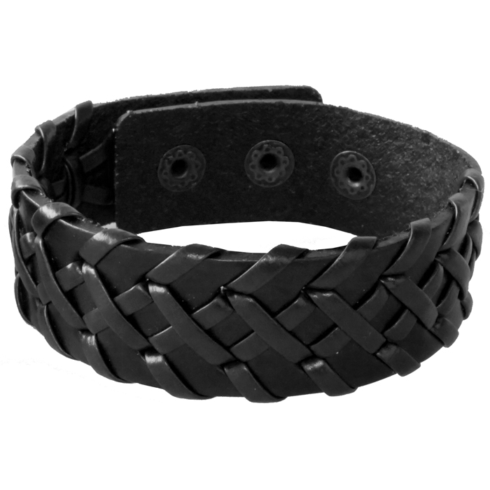 LGT JWLS Verstelbare Leren Armband in Zwart 1 LGT JWLS Verstelbare Leren Armband in Zwart