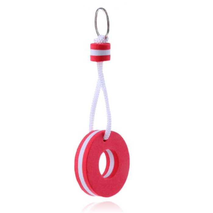 LGT JWLS Nautische Stijl Drijvende Sleutelhanger - Rond - Rood 1 LGT JWLS Nautische Stijl Drijvende Sleutelhanger - Rond - Rood