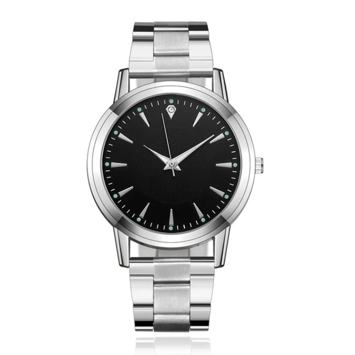 LGT JWLS Vintage Herenhorloge - Zilveren Stalen Band en Behuizing