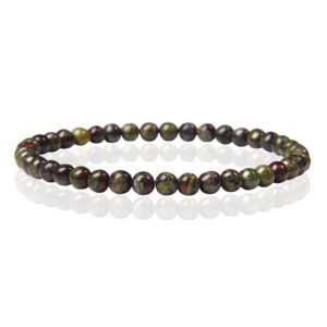 Memphis Natuursteen Armband - 4mm Dragon Bloodstone