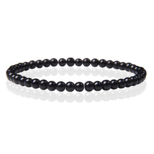 Memphis Natuursteen Armband - 4mm Polished Onyx Agate