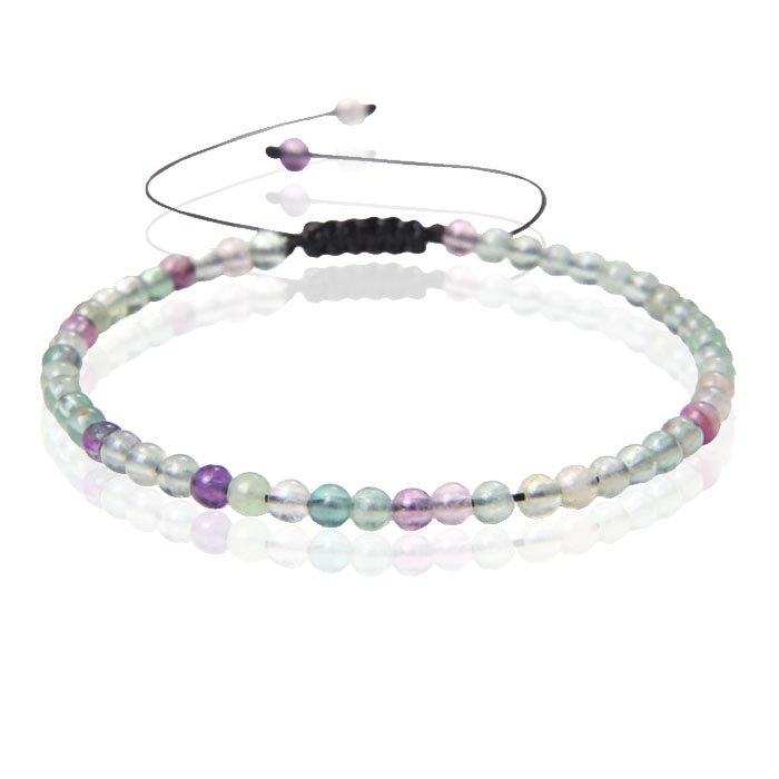 Memphis No.1 Armband - 4mm Fluorite 1 Memphis No.1 Armband - 4mm Fluorite