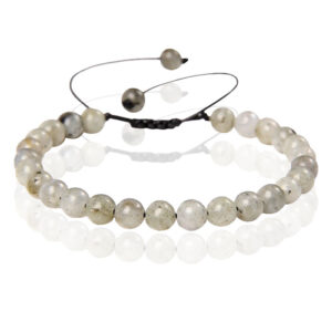 Memphis No.2 Natuursteen Armband Dames - 6mm Flash Stone