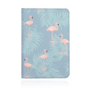 Paspoorthoes met extra opbergvakjes - PU Leer Flamingo