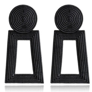 Vintage Oorhangers Cilla - Black