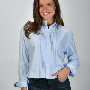 Academia blouse Miuccia 73D3-620 unito celeste