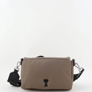 Ami Paris crossbody ADC Lunch Box ULL187.AW0021 dark taupe