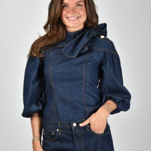 Zimmermann blouse Denim Fitted 5009TF25R ink