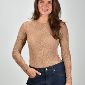 Zimmermann top Lace Bodysuit 8622TF25R biscuit