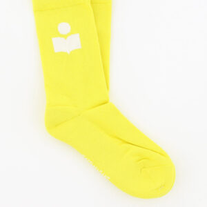 Isabel Marant sokken Siloki met logo CT001JFA-A1C11A yellow