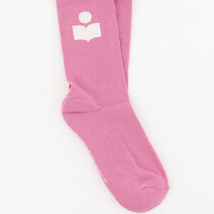 Isabel Marant sokken Siloki antik pink/ecru