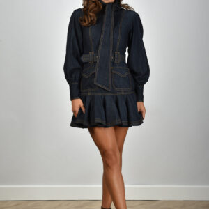 Zimmermann jurk Denim Flip 5410DF25R night sky
