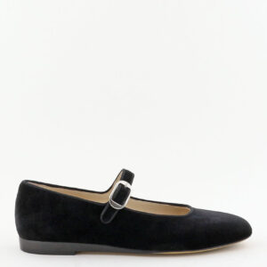 Le Monde Beryl ballerina&apos;s Mary Jane Velvet MRJ-VEL-BLA black