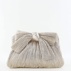 Loeffler Randall clutch Rayne champagne