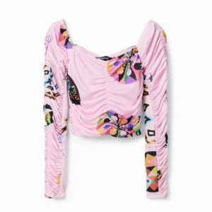 Gerimpelde blouse M. Christian Lacroix - ORANGE - XL