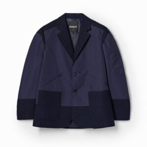 Hybride blazer met zakken - BLUE - M