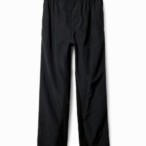 Hybride broek met plooien - BLACK - 32