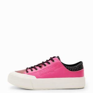 Sneakers met plateauzool en studs - RED - 39