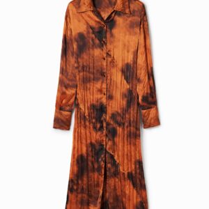 Midi-blousejurk - ORANGE - S