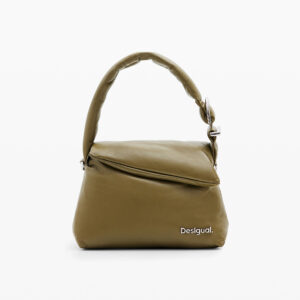 Gewatteerde leren tas M - GREEN - U