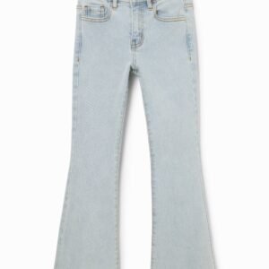 Flared jeans borduursels - BLUE - 9/10