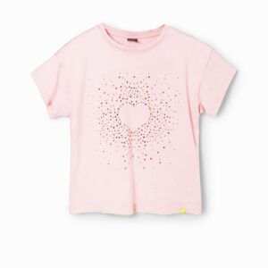 T-shirt hart stras - RED - 11/12