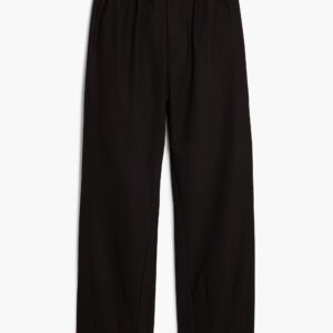 Effen rechte broek - BLACK - 28