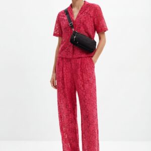 Pantalon bloemenkant - RED - XS