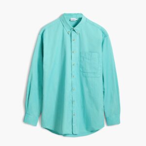 Katoenen overhemd met lange mouwen - GREEN - XL