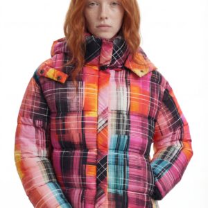 Gewatteerde geruite jas - MATERIAL FINISHES - XL