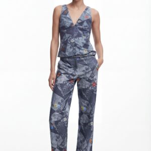 Patchworkbroek - BLUE - M