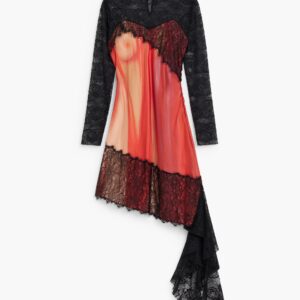 María Escoté gecombineerd jurk - RED - XL